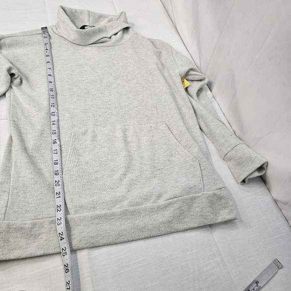 Rumi + Ryder Light Grey Funnel Neck Pullover Sweater Size L - Picture 7 of 8